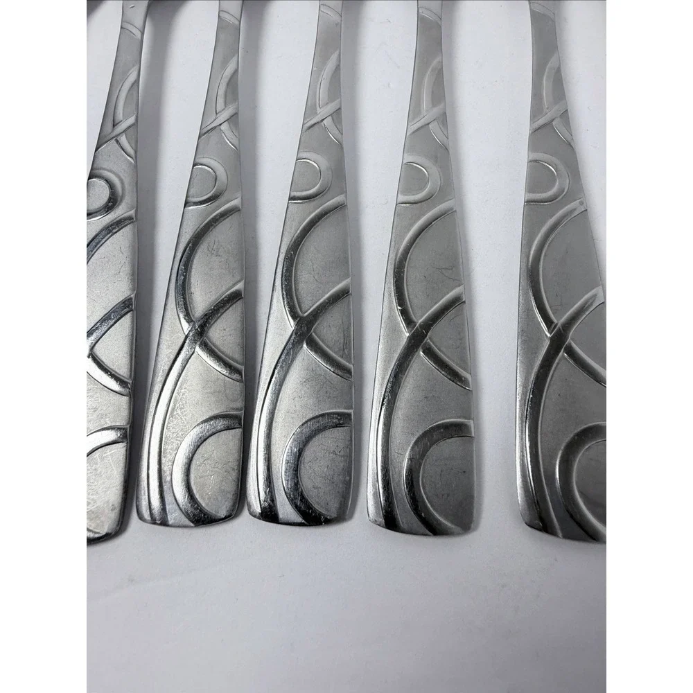 Cambridge Conquest Stainless Steel Flatware Dinner Forks Lot Of 8